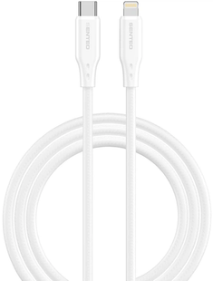 Кабель Senteo SL-04 Embossed Silicone 30W Type-C to lightning 1m white