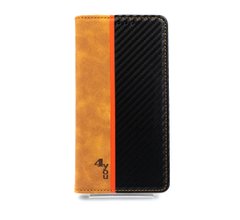Чохол книжка Carbon для Samsung A31/A315 light brown/black (4you)
