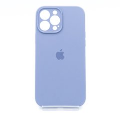 Силіконовий чохол Full Cover для iPhone 13 Pro Max lavander gray Full Camera