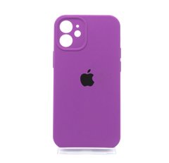 Силіконовий чохол Full Cover для iPhone 12 mini purple Full Camera