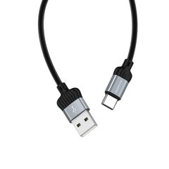 USB кабель Borofone BX28 Type-C 3A/1m metal gray