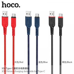 USB кабель Hoco X59 Victory Type-C 2,4A/1m. Red