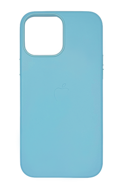 Чохол Leather with Magsafe для iPhone 15 Pro sky blue