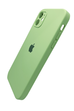 Силиконовый чехол Full Cover Square для iPhone 11 green Full Camera