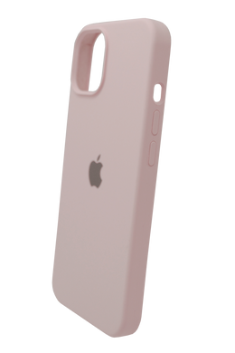 Силіконовий чохол Full Cover для iPhone 15 Plus pink sand
