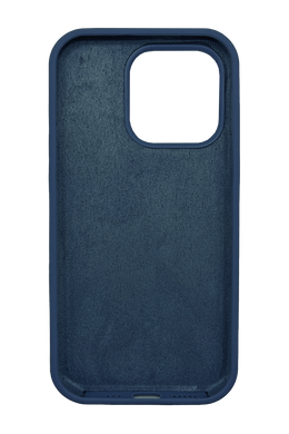 Силиконовый чехол Full Cover для iPhone 15 Pro Max cosmos blue