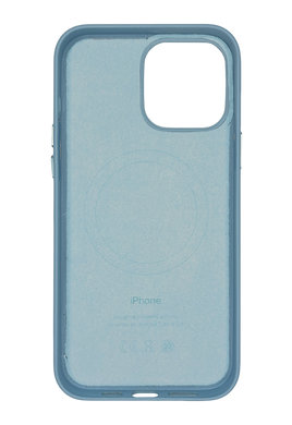 Чохол Leather with Magsafe для iPhone 15 Pro sky blue