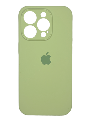 Силіконовий чохол Full Cover для iPhone 15 Pro Max green (mint) Full Camera