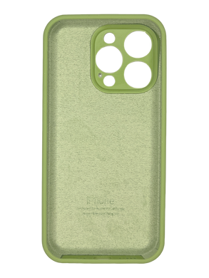 Силіконовий чохол Full Cover для iPhone 15 Pro Max green (mint) Full Camera