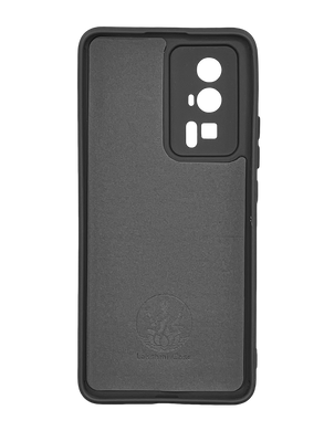 Силіконовий чохол Full Cover для Xiaomi Poco F5 Pro black Full Camera без logo