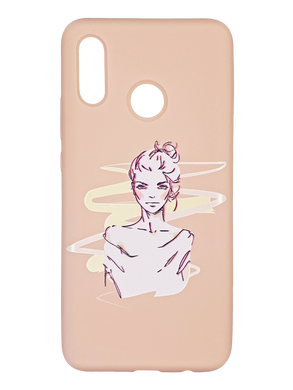 Силіконовий чохол MyPrint для Huawei Nova 3I pink sand дівчинка3