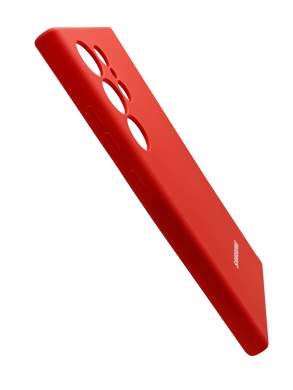 Силіконовий чохол Full Cover для Samsung S24 Ultra red Full Camera