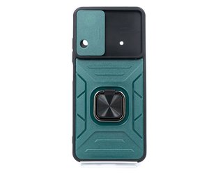 Чохол Camshield Flash Ring for Magnet для Xiaomi Poco X4 Pro 5G green протиударний