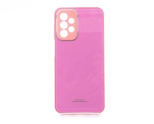 Накладка TPU+Glass Rainbow для Samsung A23 4G lilac full camera