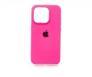 Силіконовий чохол Full Cover для iPhone 15 Pro barble pink (hot pink)