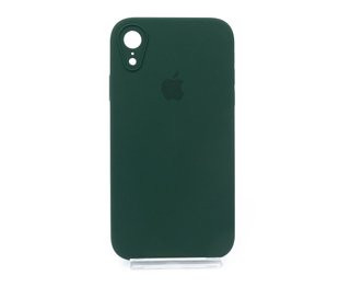 Силиконовый чехол Full Cover Square для iPhone XR dark green Full Camera