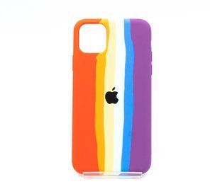 Силіконовий чохол Full Cover для iPhone 11 Pro Max Rainbow №2