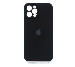 Силиконовый чехол Full Cover для iPhone 12 Pro Max black Full Camera