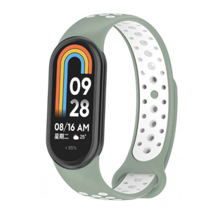 Ремешок Sport Silicone Xiaomi MI Band 8 olive/white