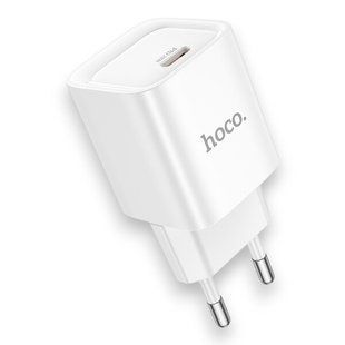 Сетевой блок питания Hoco C146A 1USB-C PD/QC 20W white
