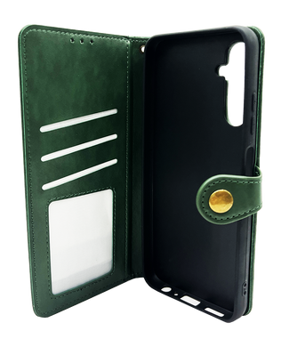 Чехол-книжка кожа для Samsung A25 5G green Getman Gallant PU