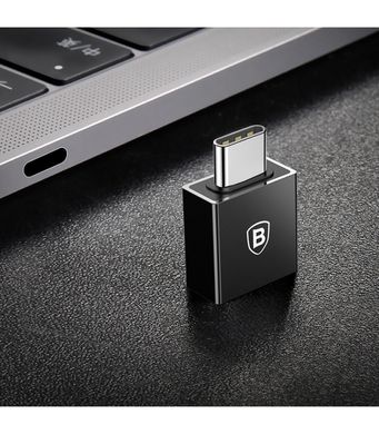 Переходник Baseus CATJQ-B ExquisiteType-C/USB Black
