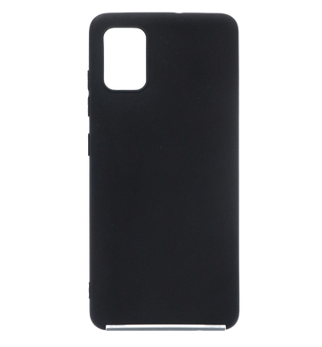Силіконовий чохол Soft Feel для Samsung A51 black Candy