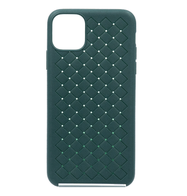 Силіконовий чохол Weaving case для iPhone 11 Pro Max green (плетінка)