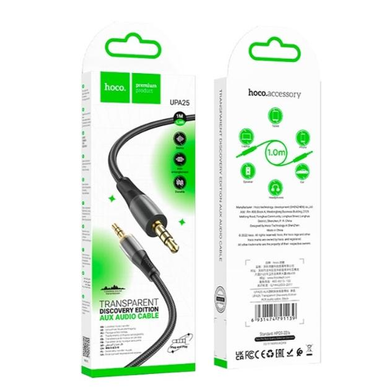 AUX кабель Hoco UPA25 Discovery Edition AUX audio cable black 1m