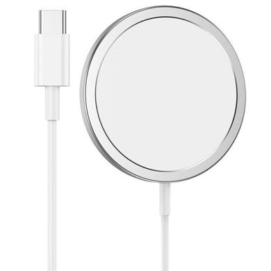 Беспроводное ЗУ HOCO CW30 Pro Original magnetic wireless fast charger MagSafe 15W silver
