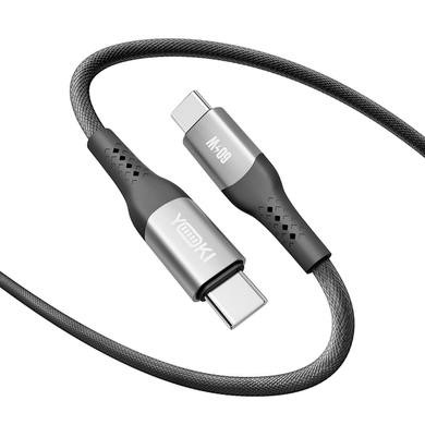 Кабель YOKI SOLID YK-SO15 Type-C to Type-C 60W 1.2m black