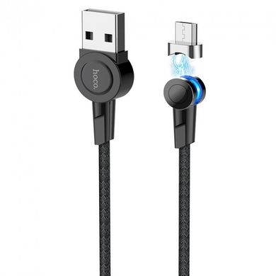 USB кабель Hoco S8 Magnetic charging cable for Micro Black
