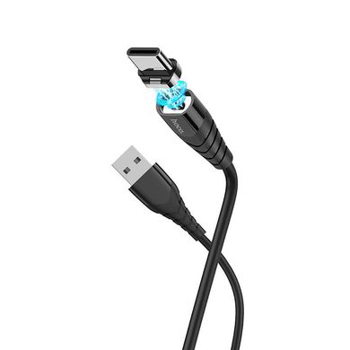USB кабель Hoco X63 Racer magnetic Type-C 3A/1m black
