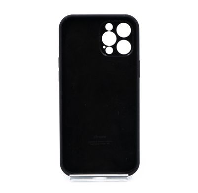 Силіконовий чохол Full Cover для iPhone 12 Pro Max black Full Camera