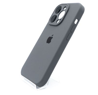 Силіконовий чохол Full Cover для iPhone 14 Pro pebble Full Camera