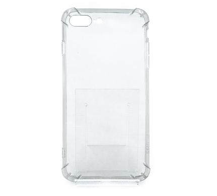 Чохол (TPU) Getman Ease logo для iPhone 7+/8+ clear gray з посил.кутами