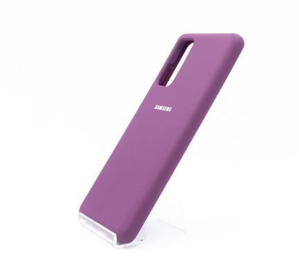 Силиконовый чехол Full Cover для Samsung S20 FE grape