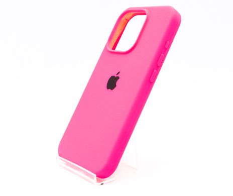 Силіконовий чохол Full Cover для iPhone 15 Pro barble pink (hot pink)
