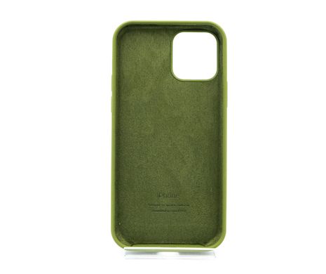 Силіконовий чохол Full Cover для iPhone 12/12 Pro olive