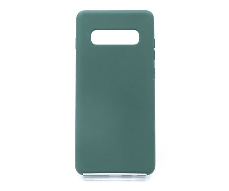 Силіконовий чохол Full Cover для Samsung S10+ green без logo