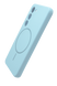 Силиконовый чехол Full Cover Luxury+MagSafe для Samsung S23 sky blue Full Camera без logo