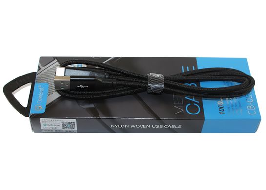 USB кабель Celebrat CB-05 3A/1m Type-C Super Fast black