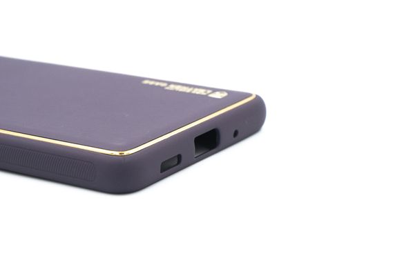 Чохол шкіра Xshield для Samsung S20 FE dark purple Full camera