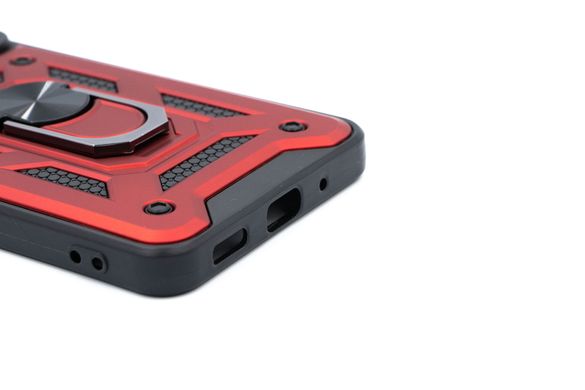 Чохол Camshield Serge Ring для Samsung M53 red протиударний шторка/захист камери