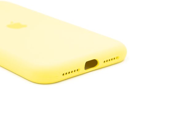 Силіконовий чохол Full Cover для iPhone 11 neon yellow
