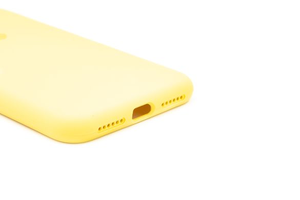 Силіконовий чохол Full Cover для iPhone X/XS yellow