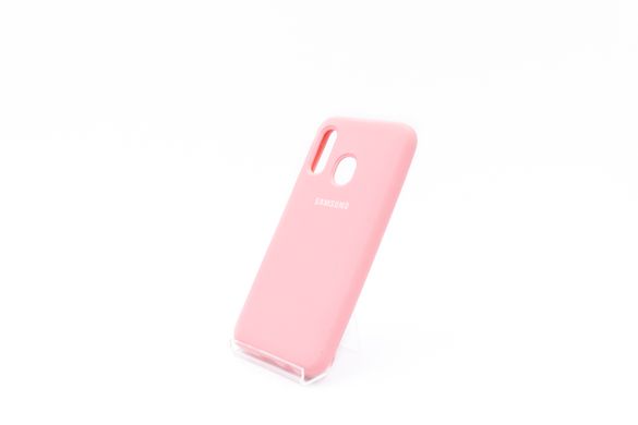 Силіконовий чохол Full Cover для Samsung A40 2019 pink