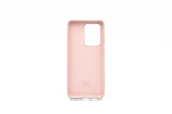 Силиконовый чехол Full Cover для Samsung S20 Ultra pink sand