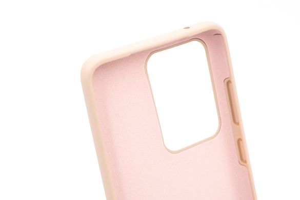 Силиконовый чехол Full Cover для Samsung S20 Ultra pink sand