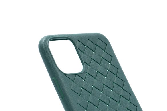 Силіконовий чохол Weaving case для iPhone 11 Pro Max green (плетінка)